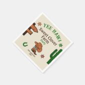 Wild West Rustieke Cowboy Western Party Servet (Hoek)