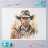 Wild West Rustieke Rambler Cowboy Decoupage Tissuepapier (Craft)