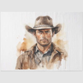 Wild West Rustieke Rambler Cowboy Decoupage Tissuepapier