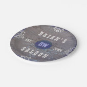 Wild West Saloon Party Rustic  Wood Custom Papieren Bordje (Gekanteld)