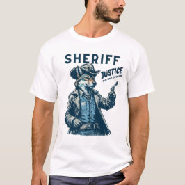 Wild West Sheriff Coyote Cowboy Justice T-shirt