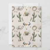 Wild West Shin-Dig Westerne Verjaardagsuitnodiging Kaart (Achterkant)