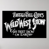WILD WEST SHOW Banner van BUFFALO BILL CODY Poster (Voorkant)