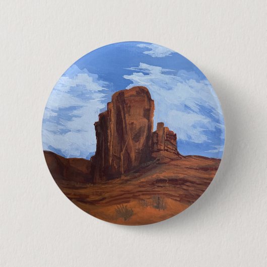 Wild West Skies Knop Ronde Button 5,7 Cm (Voorkant)