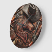 Wild West Stilleven: Cowboy Pet, Pistool en meer Grote Klok (Hoek)