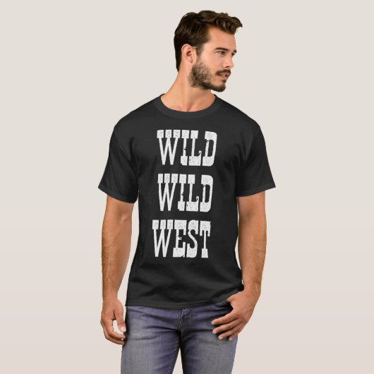 Wild West-T-shirt T-shirt (Voorkant volledig)