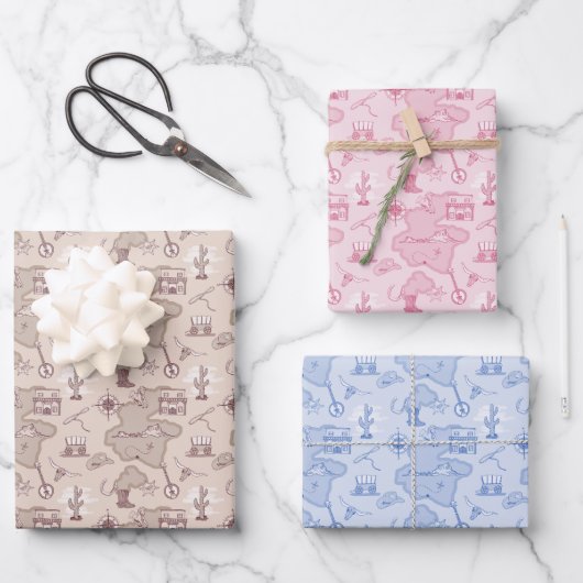 Wild West thema Inpakpapier Vel (Voorkant)