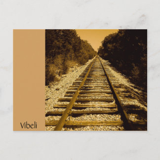 Wild West Train Track Post Card van Vibeli Briefkaart