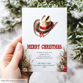 Wild West typography Christmas greeting card Feestdagenkaart