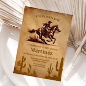 Wild West Vaquero Cowboy Verjaardag Spaans Kaart