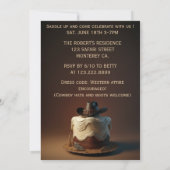 Wild West Verjaardag Uitnodiging (Achterkant)