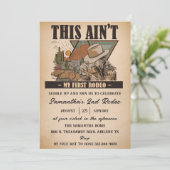 Wild West Verjaardag Western Cowboy Verjaardag Kaart (Staand voorkant)