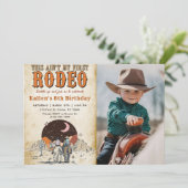 Wild West Verjaardag Western Cowboy Verjaardag Kaart (Staand voorkant)