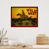 Wild West ~ Vintage Poster (Keuken)