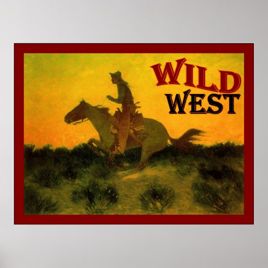 Wild West ~ Vintage Poster (Voorkant)