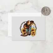 Wild West Wanderings: Een bedankje met Front Notitiekaartje (Voorkant / Achterkant in situ)