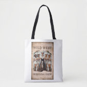 Wild West Wedding Crew Bride Canvas tas (Voorkant)