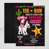 Wild West western 1e verjaardag Kaart (Voorkant / Achterkant)