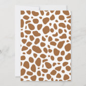 Wild West Western Baby Shower Rodeo Boy Kaart (Achterkant)