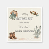 Wild West Western Cowboy Baby shower Servet (Voorkant)