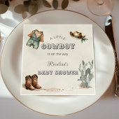 Wild West Western Cowboy Baby shower Servet