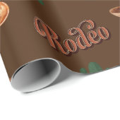 Wild west western cowboy bruin inpakpapier (Rol Hoek)