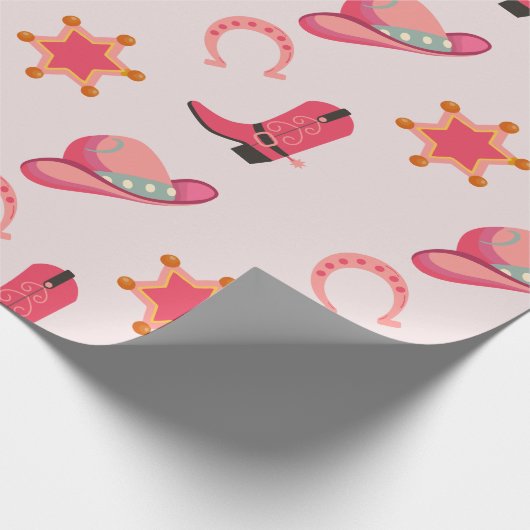 Wild west western cowboy bruin inpakpapier (Hoek)