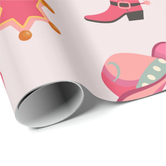 Wild west western cowboy bruin inpakpapier (Rol Hoek)