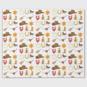 Wild West Western Land Rodeo Alle leeftijden Verja Cadeaupapier (Vlak)