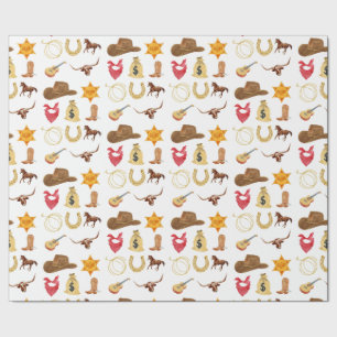 Wild West Western Land Rodeo Alle leeftijden Verja Cadeaupapier