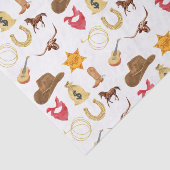 Wild West Western Land Rodeo Alle leeftijden Verja Tissuepapier (Detail)