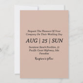 Wild West westerne Boho huwelijksuitnodigingen Kaart (Achterkant)