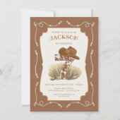 Wild West Westerne Cowboy 7e verjaardag Kaart (Voorkant)