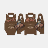 Wild west westerne cowboy verjaardag bedankdoosjes (Uitgevouwen)