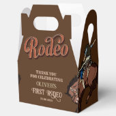 Wild west westerne cowboy verjaardag bedankdoosjes (Geopend)