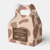 Wild west westerne cowboy verjaardag bedankdoosjes (Achterkant)