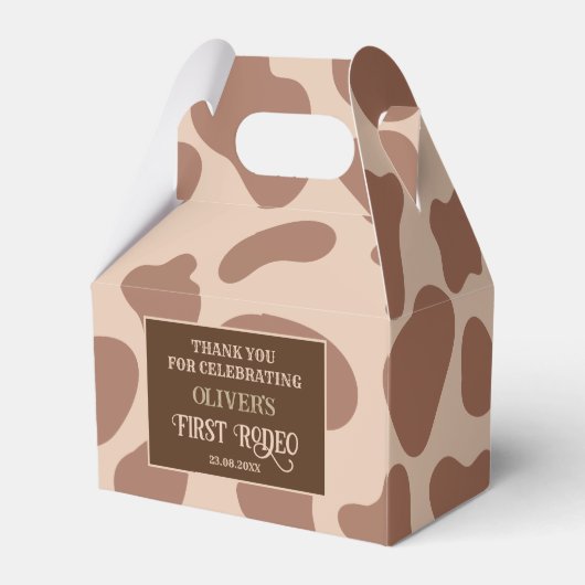Wild west westerne cowboy verjaardag bedankdoosjes (Achterkant)
