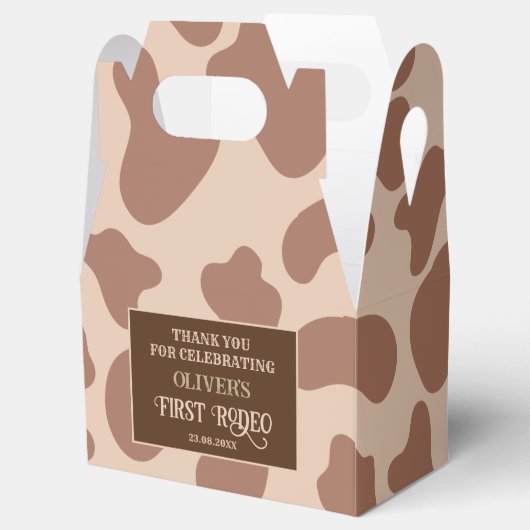 Wild west westerne cowboy verjaardag bedankdoosjes (Geopend)