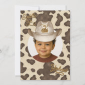  Wild West Westerne Rodeo verjaardagsfeestje Kaart (Achterkant)