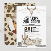  Wild West Westerne Rodeo verjaardagsfeestje Kaart (Voorkant / Achterkant)