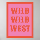 Wild West Westerne Typografie Ranch cabine Poster (Voorkant)