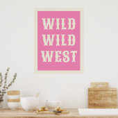 Wild West Westerne Typografie Ranch cabine Poster (Keuken)