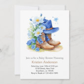 Wild West Whimsy Baby shower Kaart (Voorkant)