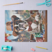 Wild West Willy, Bokser spelen Poker Tissuepapier (Craft)