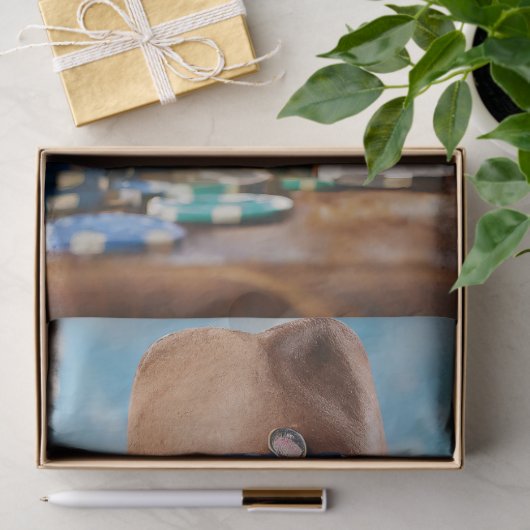 Wild West Willy, Bokser spelen Poker Tissuepapier (Geschenk)