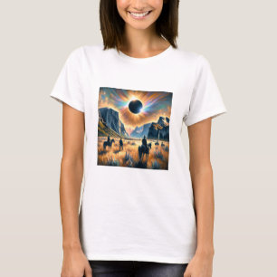 Wild West Wonder: Eclipse T-shirt voor vrouwen