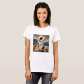 Wild West Wonder: Eclipse T-shirt voor vrouwen (Voorkant volledig)