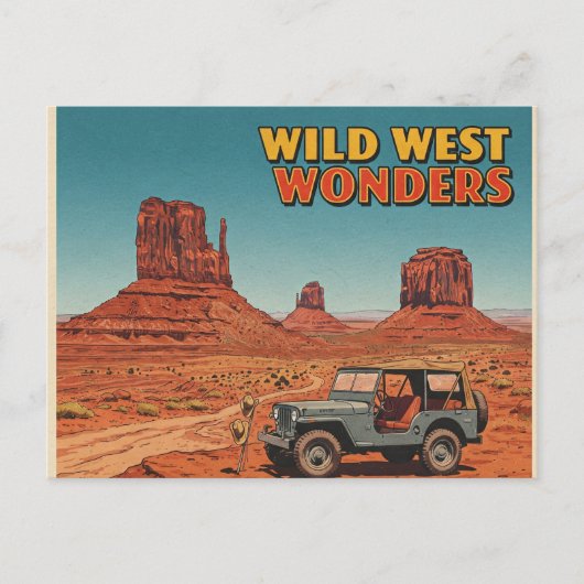 Wild West Wonders Briefkaart (Voorkant)
