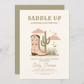 Wild Western Cactus Meisje Baby shower Kaart