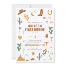 Wild Westerne uitnodiging